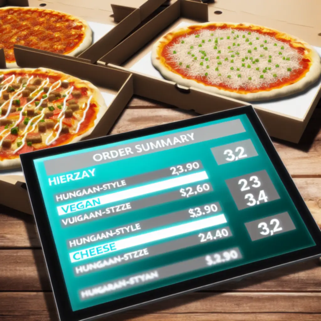 Frissen sült pizzák egy fából készült tálalódeszkán